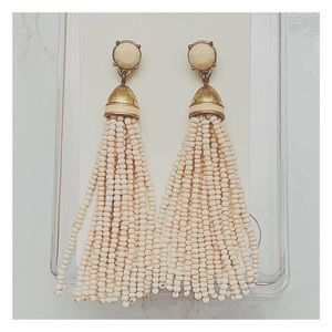 J Crew Mercantile Blush Beaded Earrings